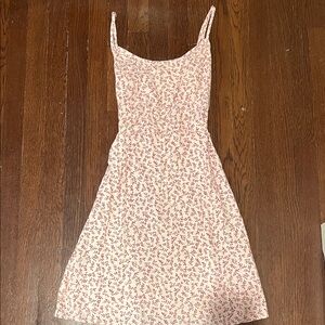 Brandy Melville Pink Floral Midi Dress